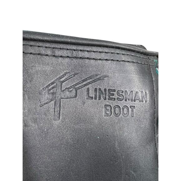 Vintage Turntec Men’s Linesman Black Logger Safety Toe Moto Boots Size US 10 D - Picture 10 of 11